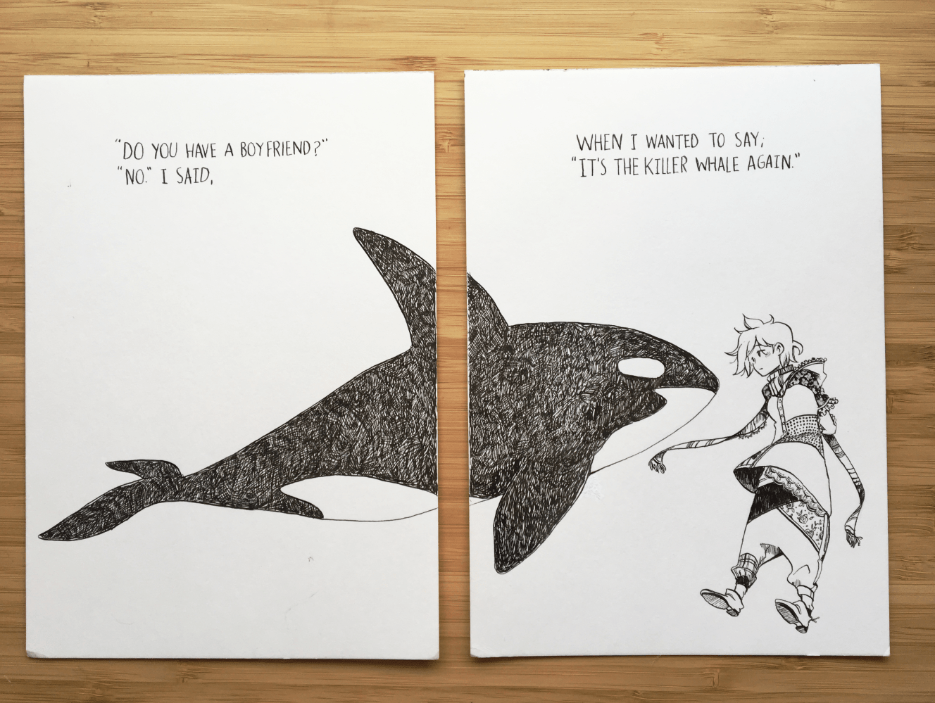 Original: A killer whale’s girlfriend