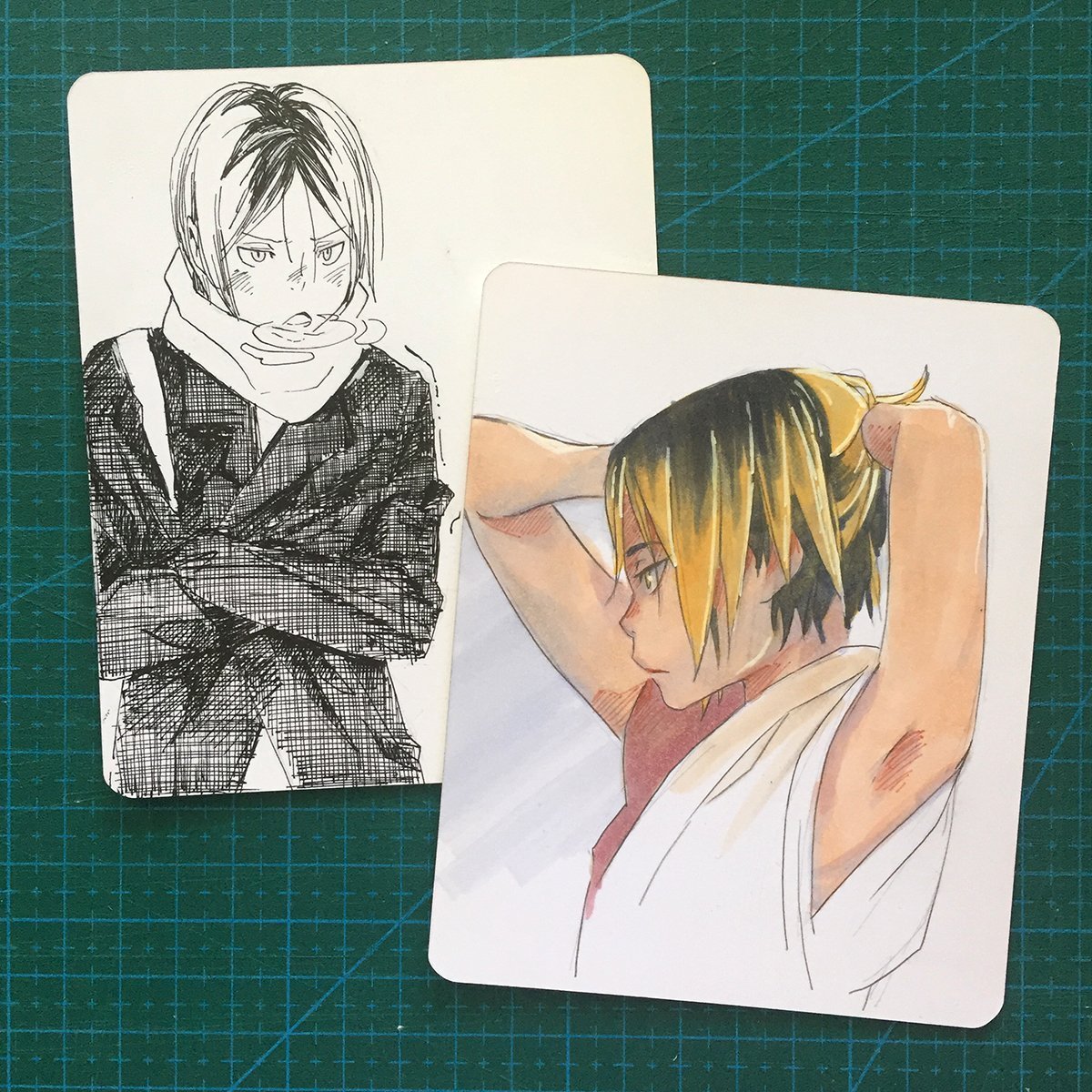 Original: 2 Kozume Kenma Sketchcards