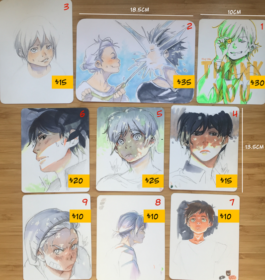Original: Colored Sketch card