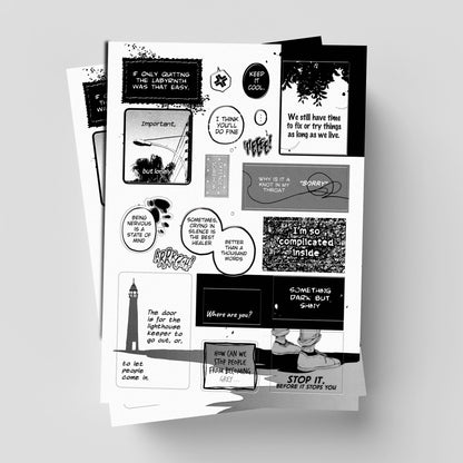 [Stickers] Thoughts and Feelings of Vol3 - Set of 2