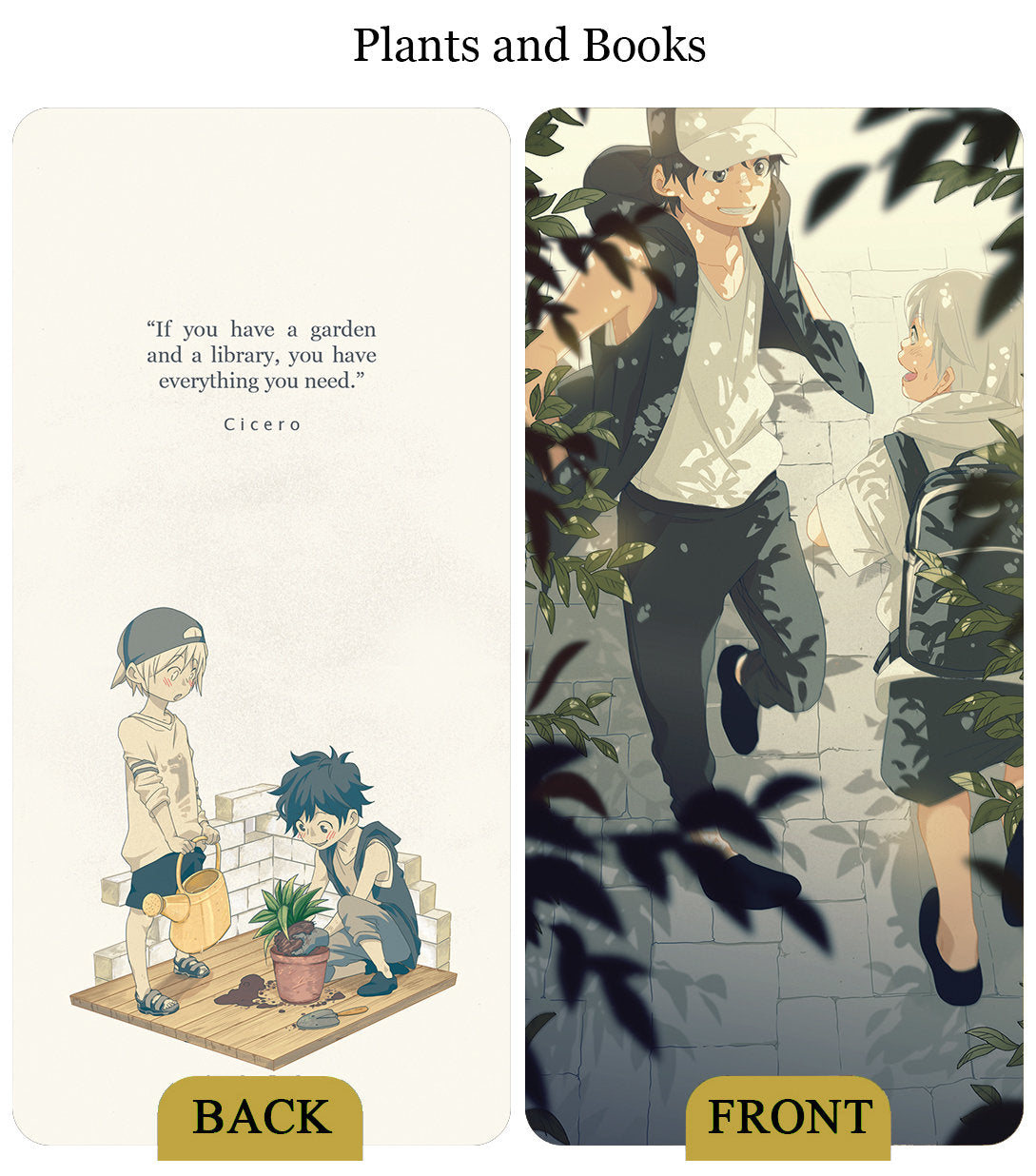 [Paper Bookmarks] Plants and Books