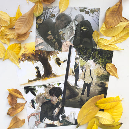 Discontinued: [Postcard] Autumn Memories [4 Card Set]