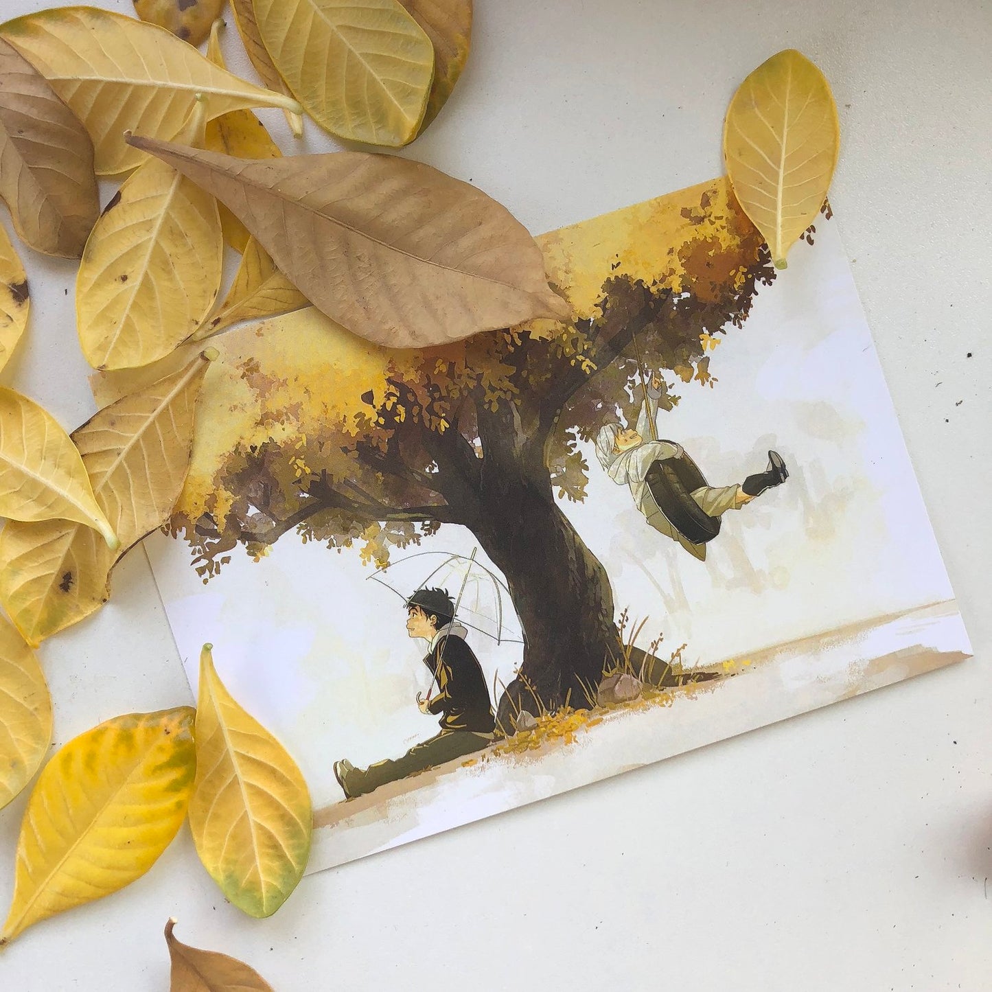 Discontinued: [Postcard] Autumn Memories [4 Card Set]