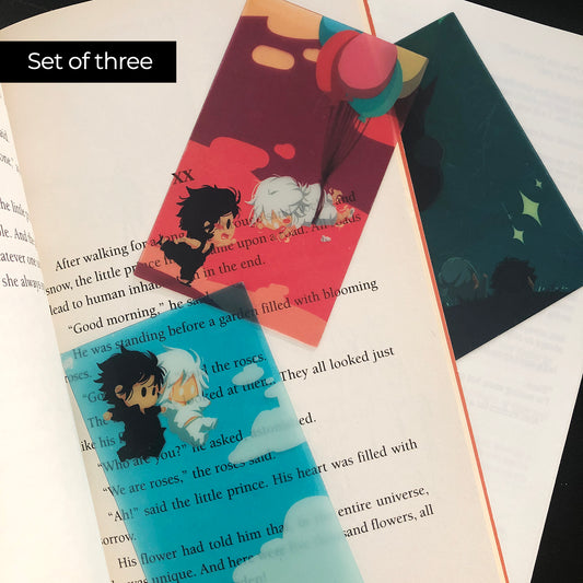 [Paper Bookmark] Mini Transparent Bookmark Set || Broments