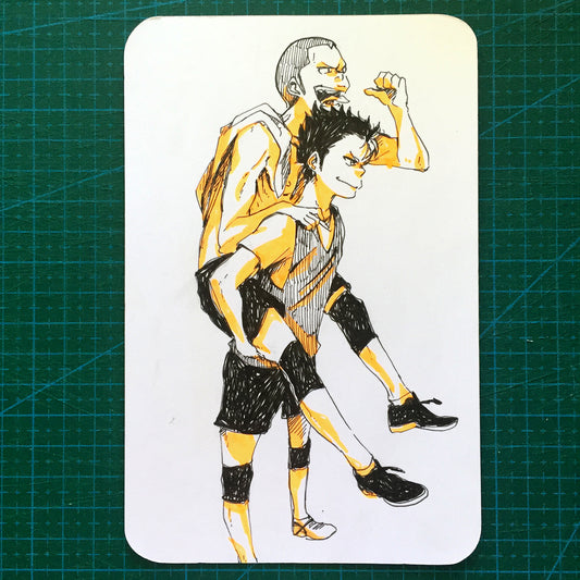 Original: Nishinoya and Tanaka Sketchcard