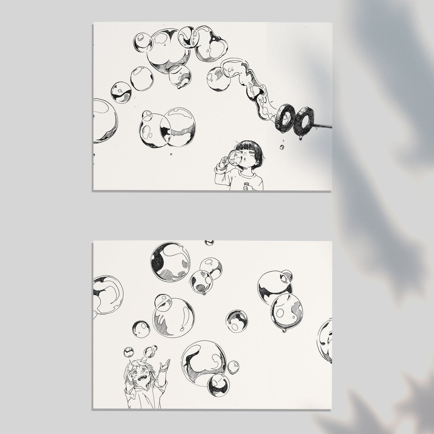 [Postcard] Bubbles [2 Card Set]