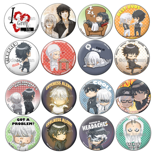 Discontinued: [Badge] 6cm button (4 designs)