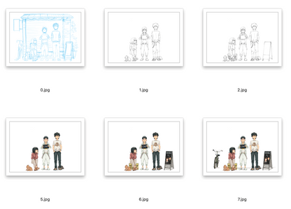 [Digital] CSP file + Illustration Steps || Store Closing