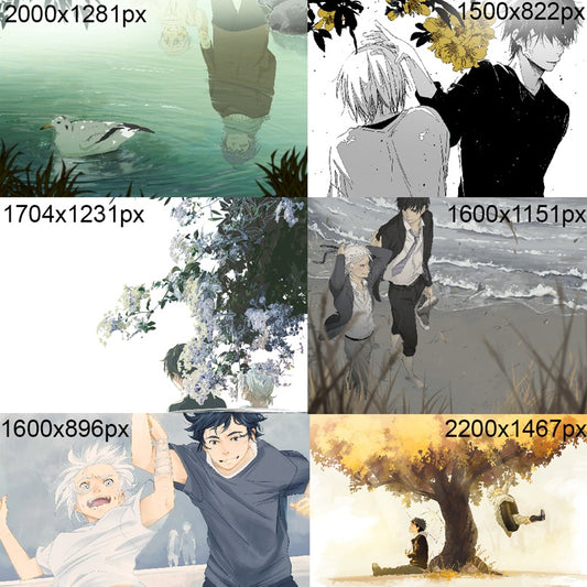 [Digital] Wallpaper Bundle || 2015 landscape illustrations (Set of 6)