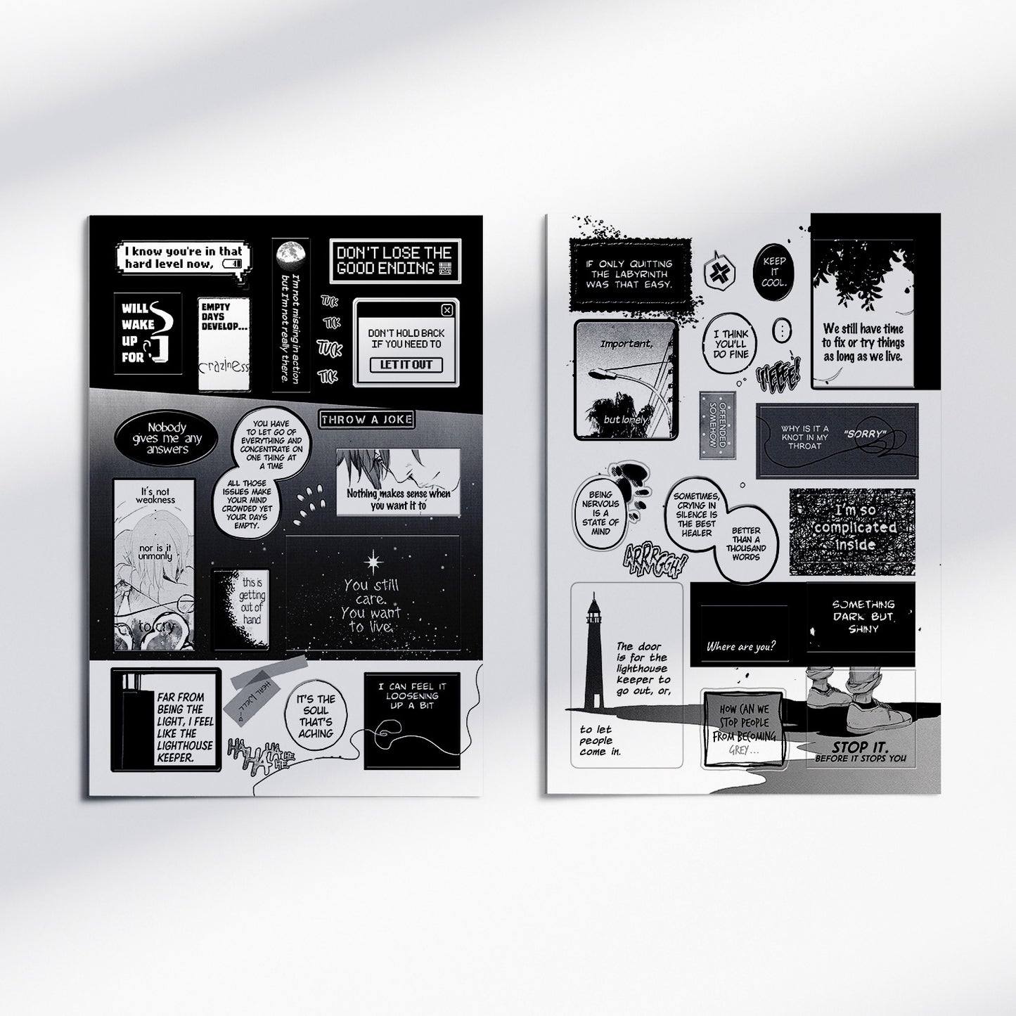 [Stickers] Thoughts and Feelings of Vol3 - Set of 2