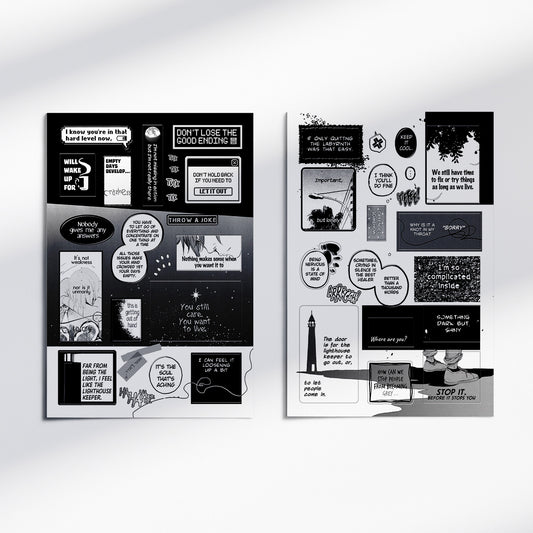 [Stickers] Thoughts and Feelings of Vol3 - Set of 2